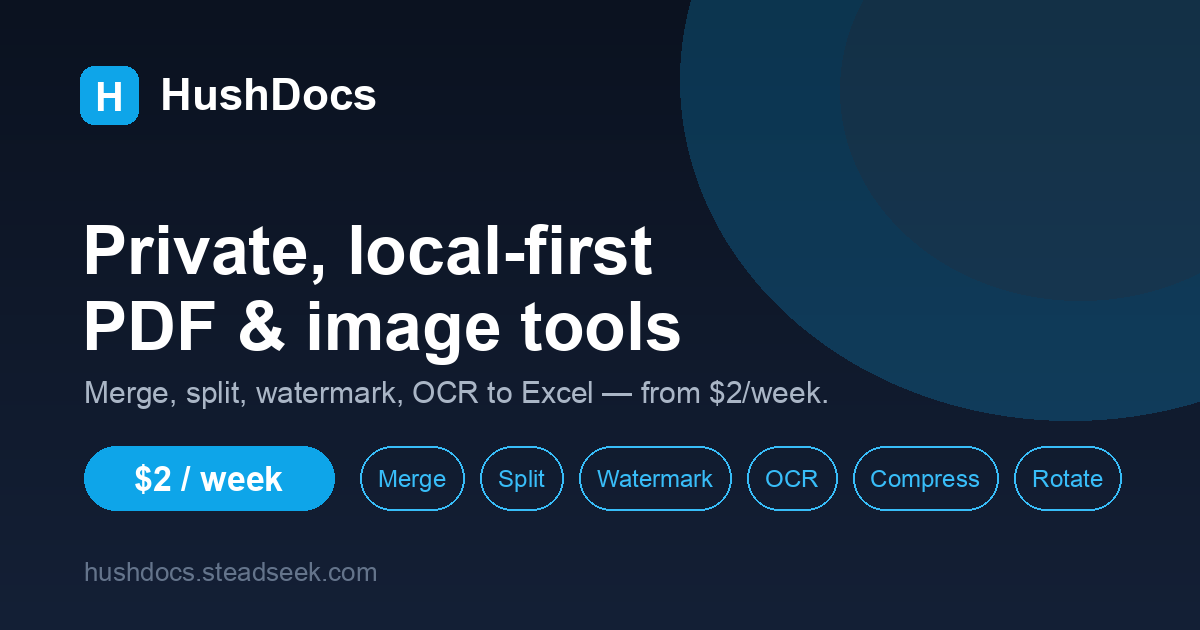 I built an Acrobat alternative where most PDF tools run 100% in your browser — files never uploade